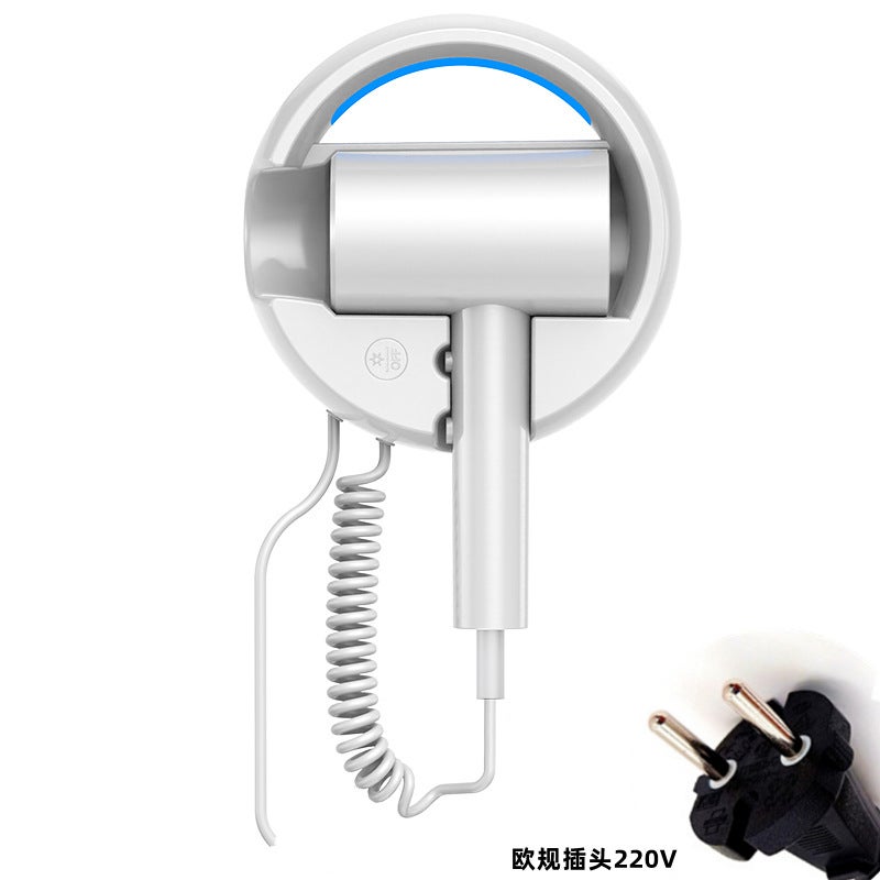 Wall-Mounted Hair Dryer – 1600W ABS with Cold/Hot Air Adjustment - Image 1